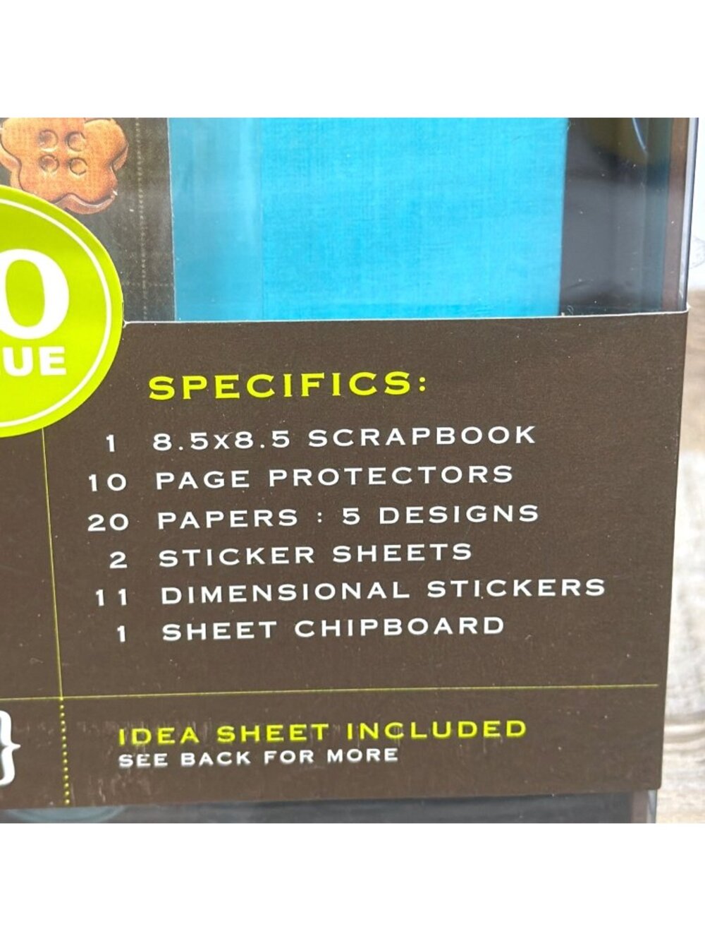 Vintage Set of 2 Made Simple Scrapbook Kit 271 Pieces 8.5x8.5 Album Stickers Lot - Picture 2 of 16